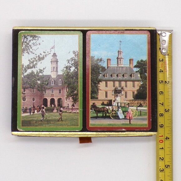 Vintage Congress Playing Cards Colonial Williamsburg Virginia Souvenir 2 Decks - Picture 7 of 7